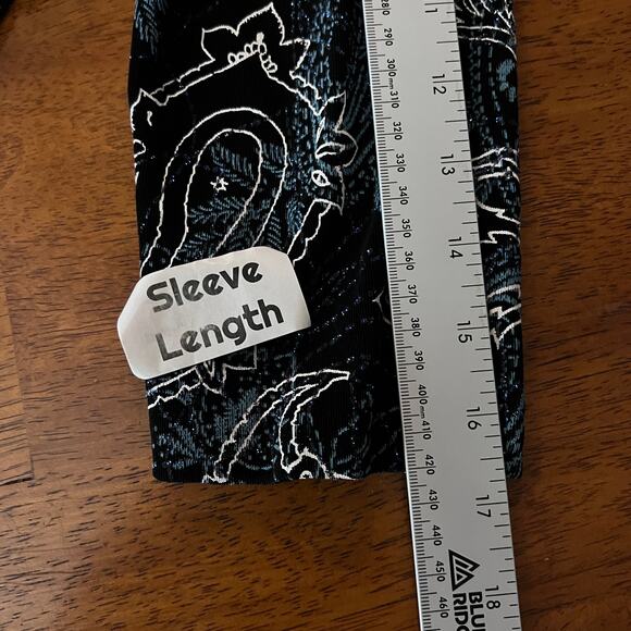 Alex Evenings Womens MP Petite 2pc Set Paisley Formal Cocktail Party Glam Top - Picture 9 of 11